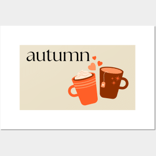 Autumn coffee love fall vibes Posters and Art